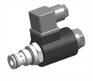 2-way solenoid valve / NC / hydraulic / oil