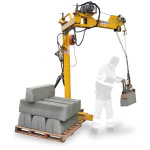 hydraulic curbstone laying clamp