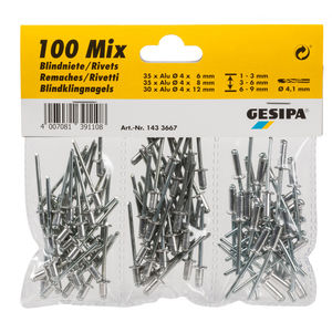 box of 100 units rivet