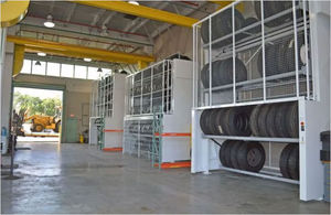 tire storage carousel