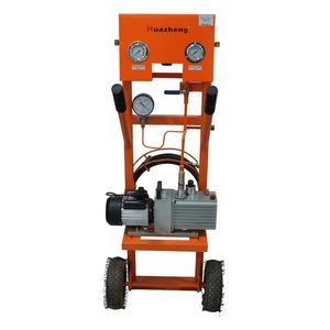SF6 gas evacuating and refilling device 1