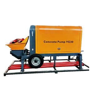 trailer-mounted concrete pump