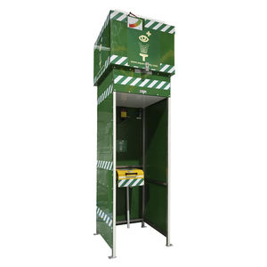 wall-mounted eyewash station