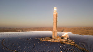 concentrated CSP solar power plant