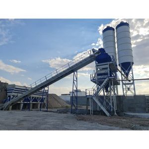 stationary concrete batching plant