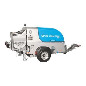 semi-trailer mounted concrete pump