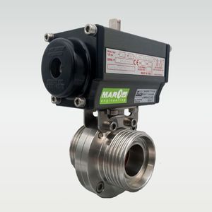 Butterfly valve - MAROS Engineering - pneumatically-operated / for ...