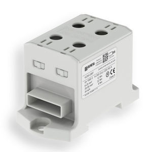 DIN rail-mounted terminal block 1