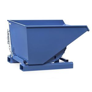 self-dumping skip container