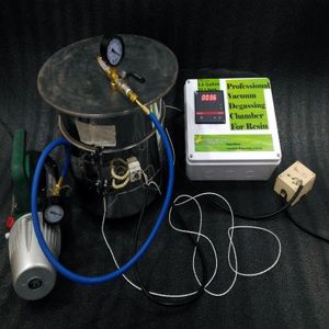 degassing vacuum chamber