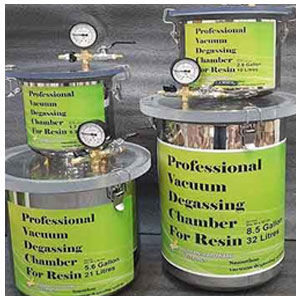 degassing vacuum chamber