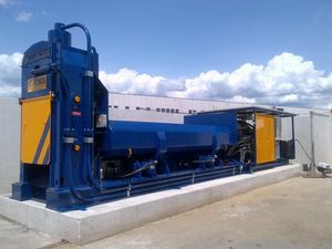 scrap metal baling press