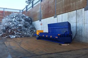 scrap metal baling press
