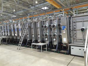 in-line sputtering machine