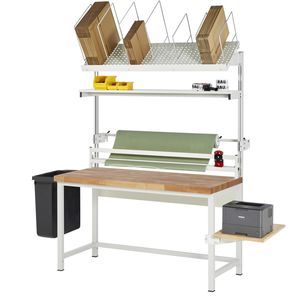 height-adjustable packing station 1