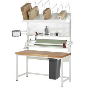 height-adjustable packing station 1