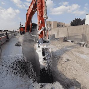 excavator hydraulic milling cutter