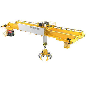 overhead crane with garbage grab 1