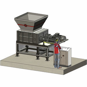 four shaft shredder