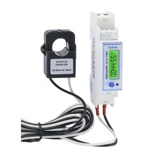 DIN rail electric energy meter