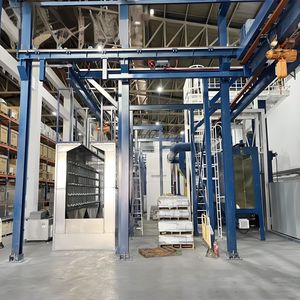vertical powder coating line