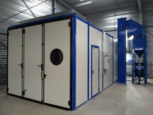 suspended load shot blasting machine 1