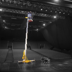 wheeled mast boom lift