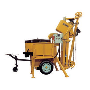 stationary concrete mixing plant