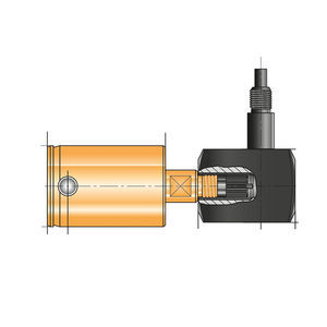 angle joint with threaded stems 1