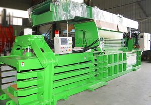 waste baling press