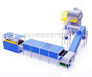 photovoltaic panel treatement recycling line 1