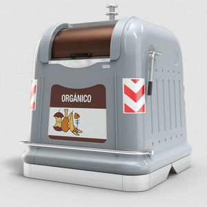 steel waste bin