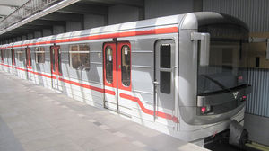 sliding train door
