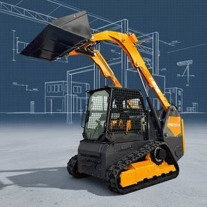 combustion engine skid steer loader