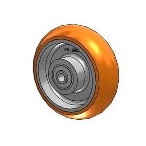 wheel with solid tire