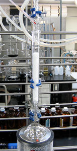 borosilicate glass distillation column