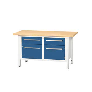working table with drawers