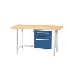 working table with drawers