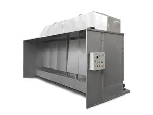 closed circuit paint booth