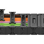 openable drag chain / plastic / long-distance / lightweight