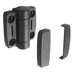 corner hinge / screw-in / with safety lock / dead length