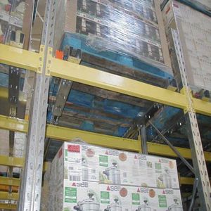 push-back shelving / for heavy loads / box / with shelves