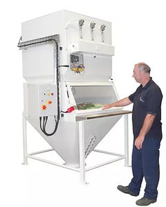 powder bag unloader