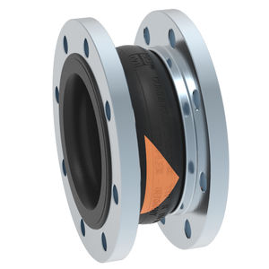 rubber pipe expansion joint / round / flange / universal