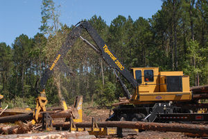 摇臂式日志装载机