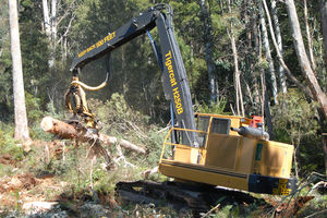 crawler forestry harvester