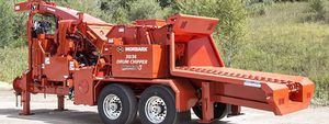 trailer-mount wood chipper