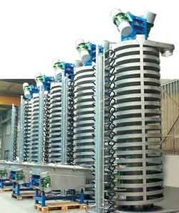 belt conveyor / for bulk materials / high-capacity / vertical