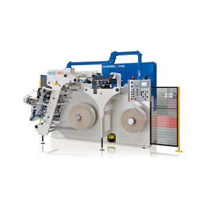 paper rewinder-winder / plastic film / for packaging