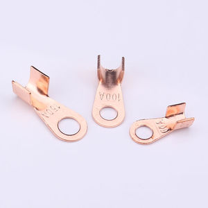 ring solderless terminal / flat / non-insulated / copper